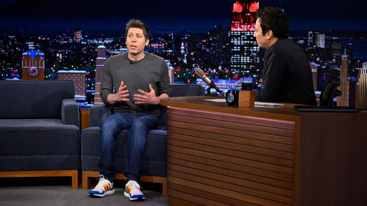 Sam Altman tells Jimmy Fallon that AI is the 'equalizing force' the world needs